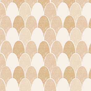 Seashell Serenade: Shell Mosaic Mirage: Textured Elegance,yellow