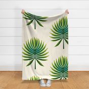 Giant Tropical Palm Leaf Pattern