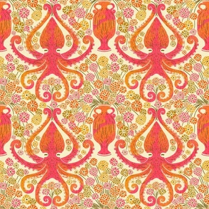 (SM) Octopus’ Garden in orange and pink