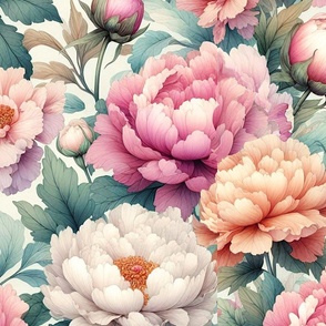 Peony Garden Pinks