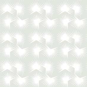 palmetto fronds small- white
