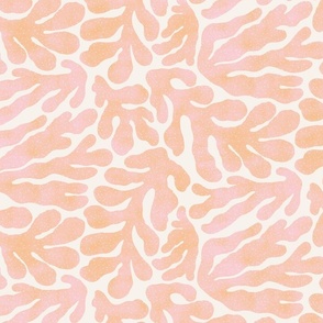 Pink and orange seaweed - large