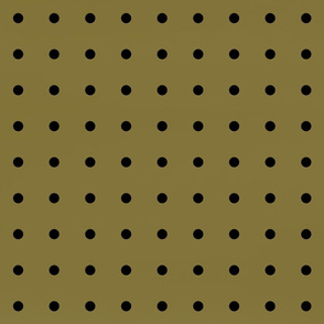 Gold and Black Polka Dots