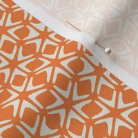 Tropical Orange Sea Stars Graphic Dots