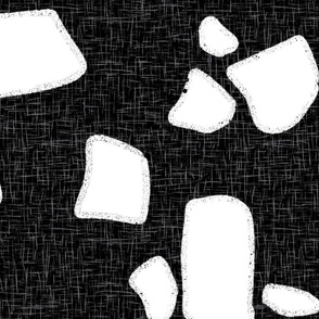 Large Scattered Patches_ White on BlackBlack and White Collection