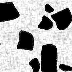 Large Scattered Patches_Black on WhiteBlack and White Collection