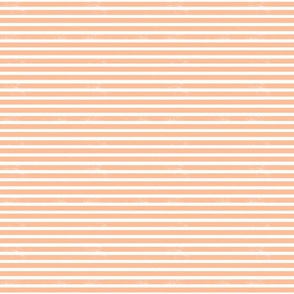 Coastal stripes in peach and white - small