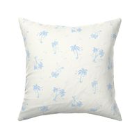 Sweet as Summer Vintage Palms and White and Blue by Jac Slade