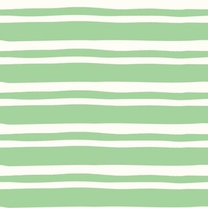 Sweet as Summer Stripes Green and White by Jac Slade
