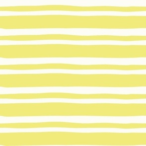 Sweet as Summer Stripes Neon Yellow and White by Jac Slade