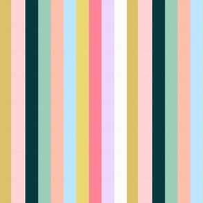 Pastel and Teal Stripes small