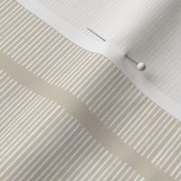 Monochrome Linear Striped Texture - bone beige_ white