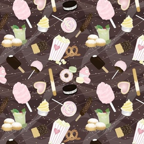 Happiest Snacks in Chocolate Brown Swirls