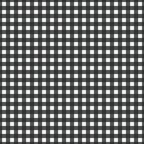 Geometric check pale grey and black