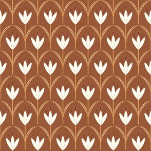 (S) classical simple minimalist flowers for a opulent interior terracotta