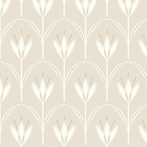 (M) classical simple minimalist flowers for a opulent interior off white cream