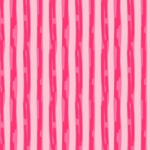 Bubbly candy stripes    - bright pink , light pink and pastel pink        //  Small scale