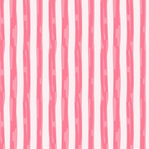 Bubbly candy stripes    - light pink , pastel pink and white        //   Small scale