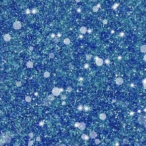 "Silver Blue" Glitter Baubles -- Solid Royal Blue, Silver Faux Glitter -- BaubleGlitter bau008 -- Glitter Look, Simulated Glitter, Glitter Sparkles Print -- 25.00in x 60.42in vertical tall repeat -- 150dpi (Full Scale)