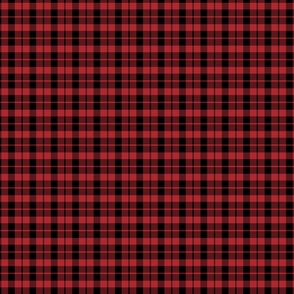 Retro Red and Black Plaid pattern