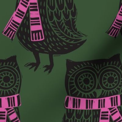 Block Print Owl 4