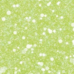 "Kiss of Lime Green" Bleached Green Glitter Baubles -- Solid Lime Green Faux Glitter -- BaubleGlitter bau017 -- Glitter Look, Simulated Glitter, Glitter Sparkles Print -- 25.00in x 60.42in vertical tall repeat -- 150dpi (Full Scale)