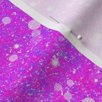 "What a Doll!" Magenta Pink Glitter Baubles -- Solid Magenta Pink Faux Glitter -- BaubleGlitter bau014 -- Glitter Look, Simulated Glitter, Glitter Sparkles Print -- 25.00in x 60.42in vertical tall repeat -- 150dpi (Full Scale)