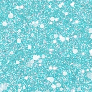 "Trapped in your Ice" Aqua Blue Glitter Baubles -- Solid Aqua Blue Faux Glitter -- BaubleGlitter bau019 -- Glitter Look, Simulated Glitter, Glitter Sparkles Print -- 25.00in x 60.42in vertical tall repeat -- 150dpi (Full Scale)