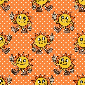 Large Scale Sarcastic Rays of Sunshine Orange