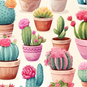 Cactus in Pots - large 