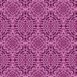 pink geometric mosaic 
