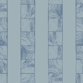 (L) Tonal marbled texture stripes pastel blue