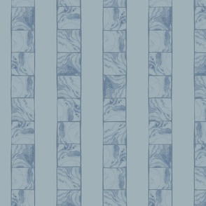 (M) Tonal marbled texture stripes pastel blue