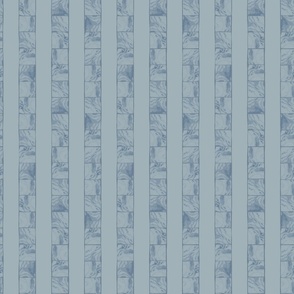 (S) Tonal marbled texture stripes pastel blue
