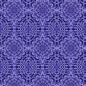 indigo blue - geometric mosaic 