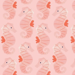 Seahorses on Pink | Large | At the Beach Collection