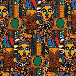 AFRICAN LADY PRINT 2