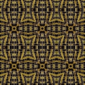 golden black geometric mosaic