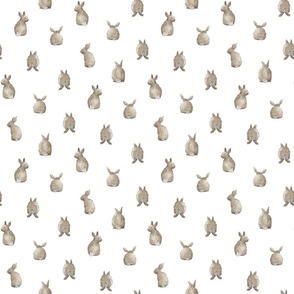 Bunny Bums Easter Rabbit Butts Tails | Watercolor | Small