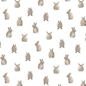 Bunny Bums Easter Rabbit Butts Tails | Watercolor | Medium