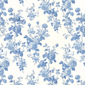 Eloise floral - seaside blue
