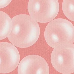 Bubble Bath White on Bubblegum Pink 
