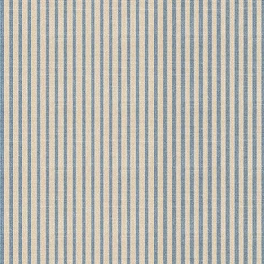 Medium Stripes Blue and Cream