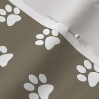 Brown Cocoa Paw Print