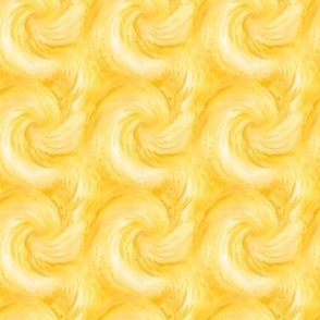 Watercolor Yellow Swirls - small 