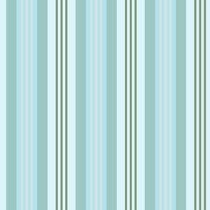 Small Cool Striped Coastal Decor with sky blue d1e4e5