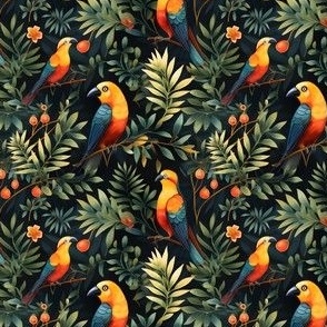 Tropical Birds in Trees - small 