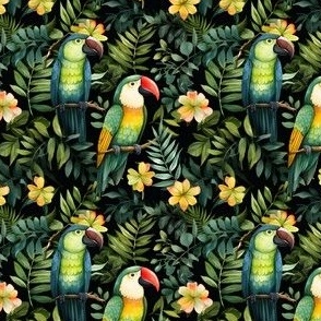 Parrots in the Jungle - small 