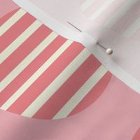 Pink Striped Circles