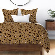 Leopard Spots on Chocolate Brown | Large Scale